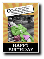 FUNNY PERSONALISED BIRTHDAY CARD FOR WOMEN