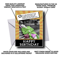 FUNNY PERSONALISED BIRTHDAY CARD FOR WOMEN