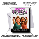 WE'VE DONE A LOT TOGETHER, FUNNY BIRTHDAY CARD