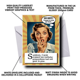 RUDE AND FUNNY PERSONALISED BIRTHDAY CARD