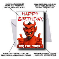 DEVIL FUNNY BIRTHDAY CARD