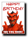 DEVIL FUNNY BIRTHDAY CARD