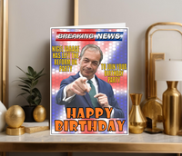 NIGEL FARAGE FUNNY BIRTHDAY CARD