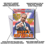 NIGEL FARAGE FUNNY BIRTHDAY CARD