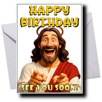 JESUS FUNNY BIRTHDAY CARD