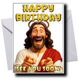 JESUS FUNNY BIRTHDAY CARD