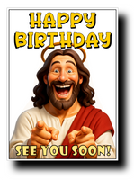 JESUS FUNNY BIRTHDAY CARD
