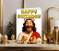 JESUS FUNNY BIRTHDAY CARD