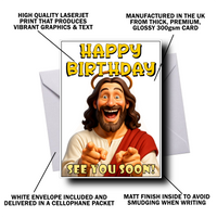 JESUS FUNNY BIRTHDAY CARD