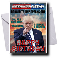 DONALD TRUMP FUNNY BIRTHDAY CARD