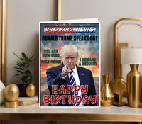 DONALD TRUMP FUNNY BIRTHDAY CARD