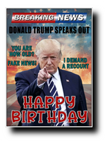 DONALD TRUMP FUNNY BIRTHDAY CARD