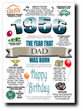 BORN IN THE YEAR 1956 BIRTHDAY CARD