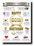 80th BIRTHDAY CARD, FULL OF AMAZING LIFE FACTS