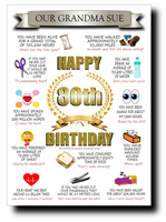 80th BIRTHDAY CARD, FULL OF AMAZING LIFE FACTS