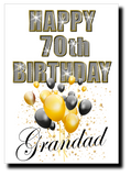 70th BIRTHDAY CARD DIAMOND STYLE